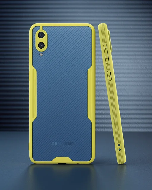 Samsung Galaxy A02 Kılıf Platin Silikon - Sarı
