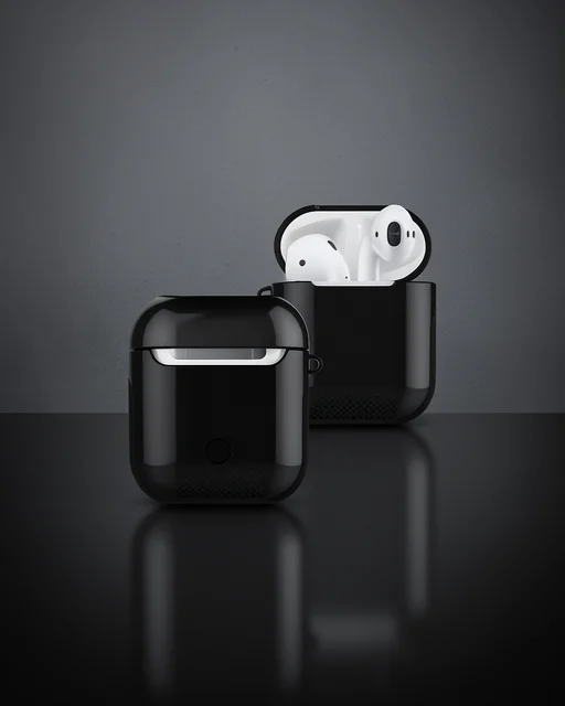 Apple Airpods 2 (2.nesil) 3in1 Kılıf - Siyah