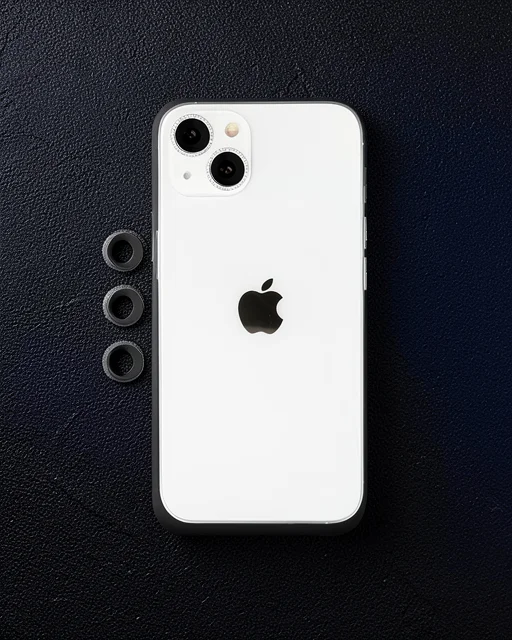 Apple İphone 14 Shine Kamera Lens - Gümüş