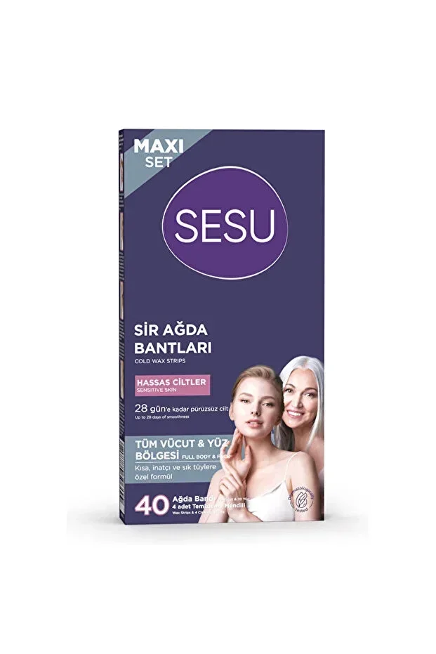 Soft Ağda Bandı Pratik Tüy Alma - HASSAS CİLTLER 40'Lİ