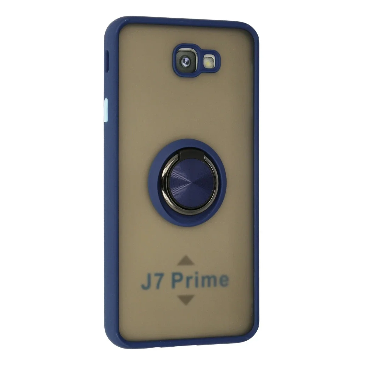 Samsung Galaxy J7 Prime Kılıf Montreal Yüzüklü Silikon Kapak - Lacivert görsel 2