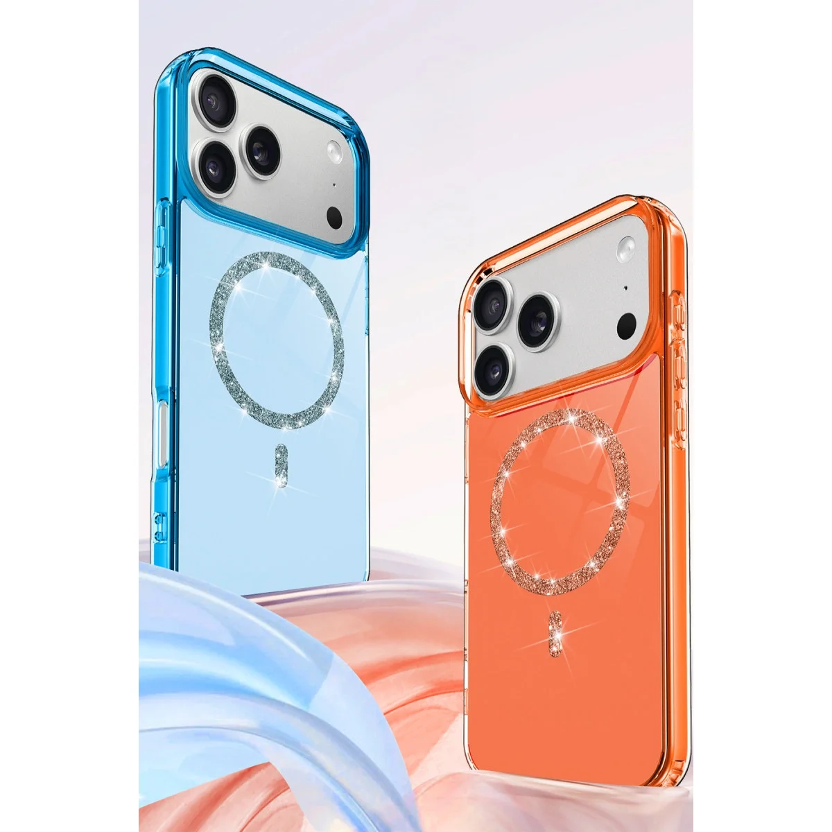 Apple İphone 17 Pro Max Live Diamond Magsafe Kapak - Siyah görsel 5