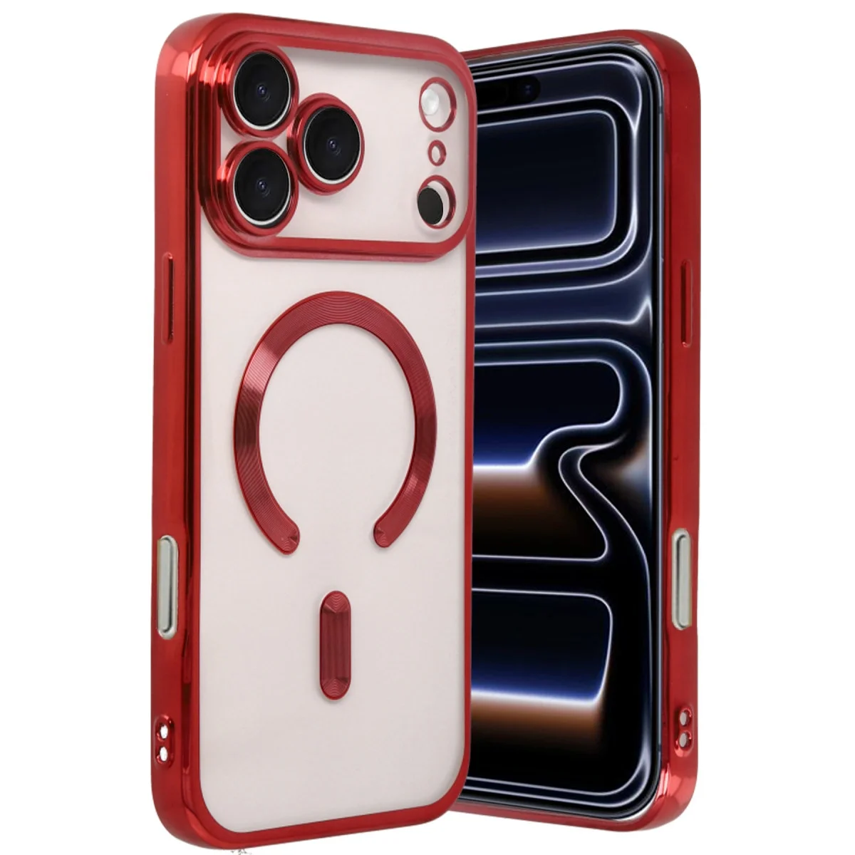 Apple İphone 17 Pro Kross Magneticsafe Kapak - Kırmızı