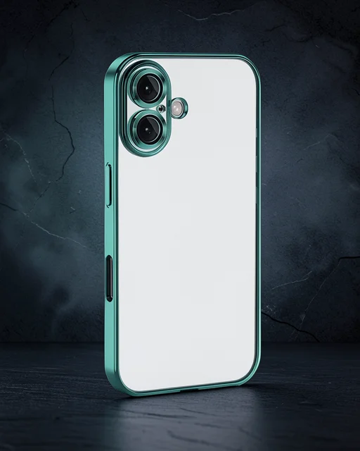 Apple İphone 16 Kılıf Razer Lensli Silikon - Turkuaz