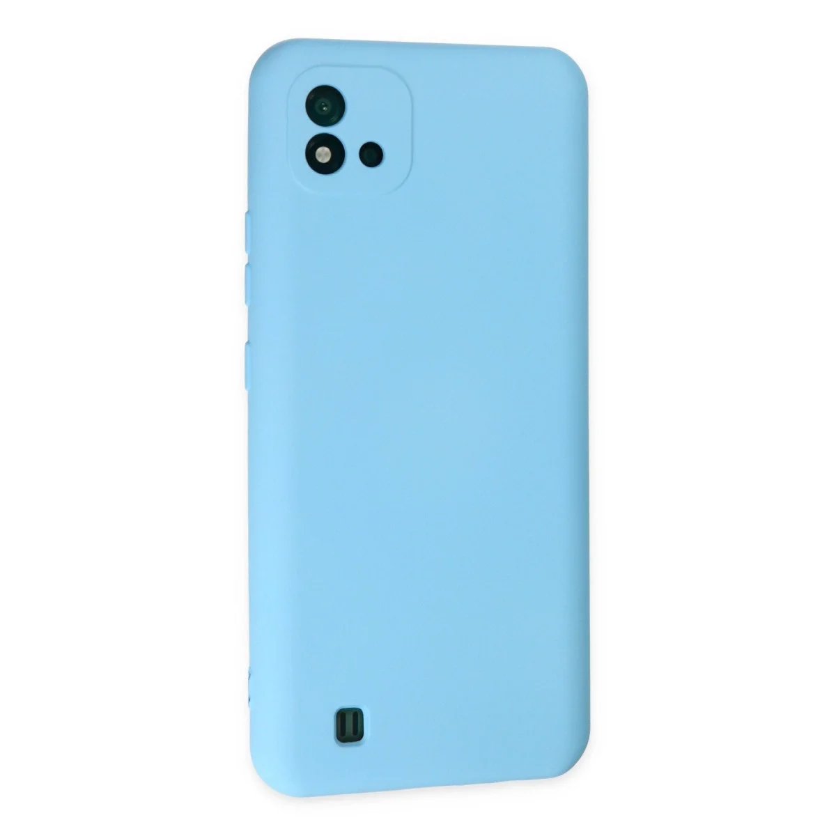 Realme C11 2021 Kılıf Nano İçi Kadife Silikon - Mavi görsel 3