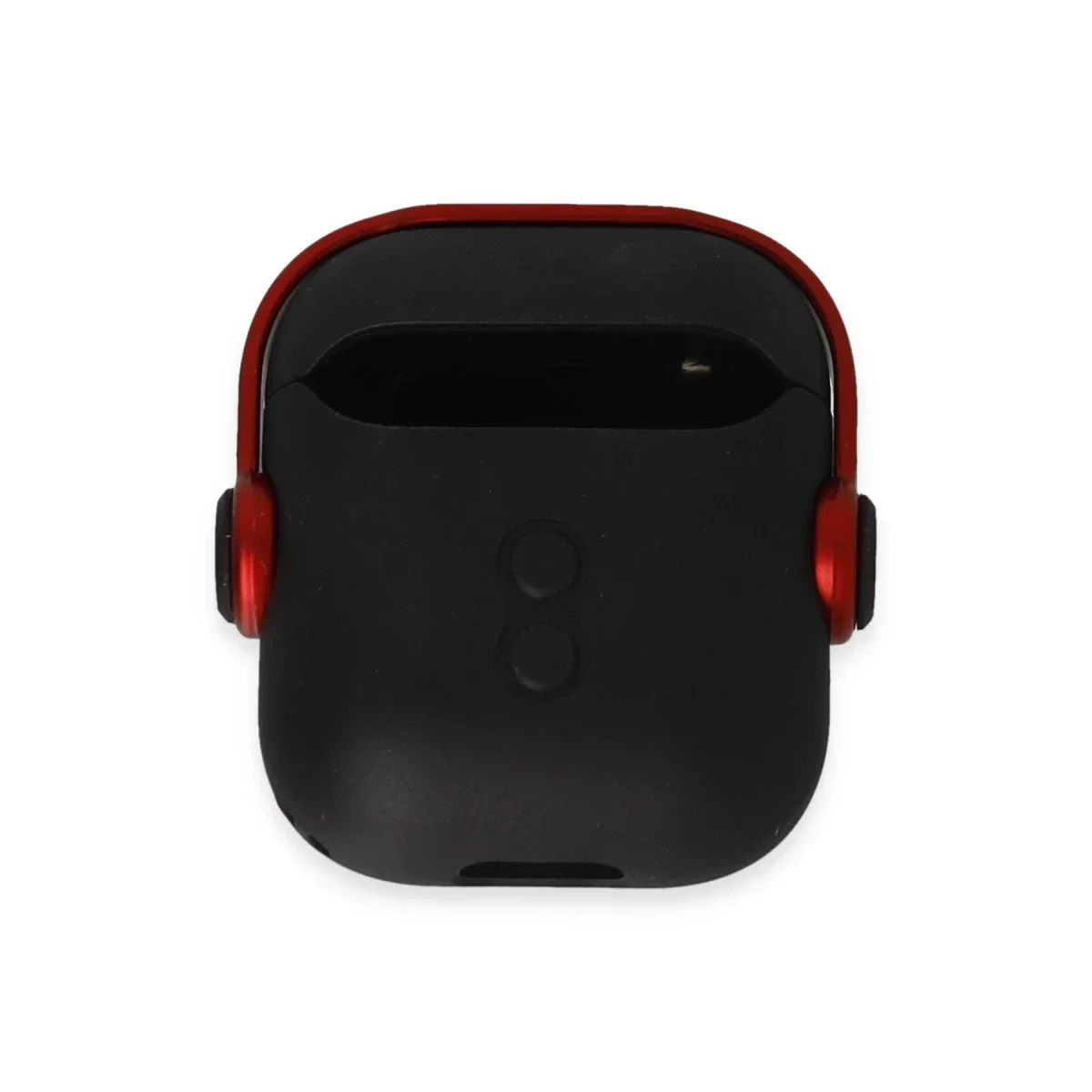 Apple Airpods 2 (2.nesil) Cool Kılıf - Siyah-Kırmızı görsel 3
