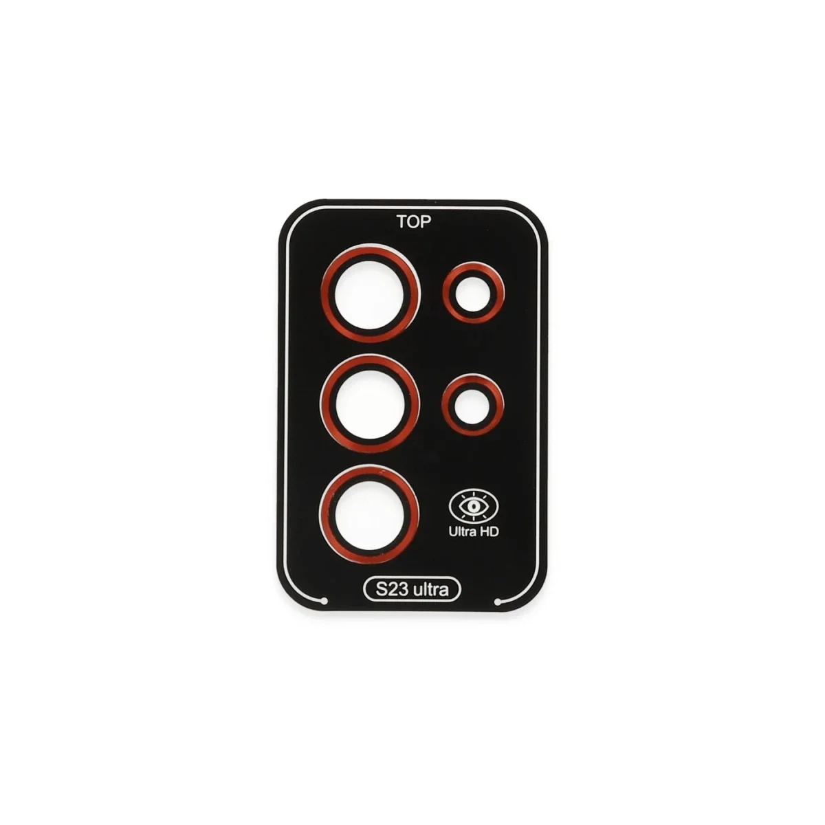 Samsung Galaxy S23 Ultra Valdez Metal Kamera Lens - Kırmızı görsel 2