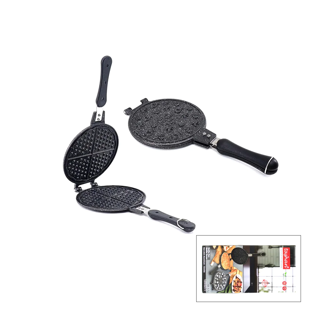 20 cm Granit Döküm Waffle Tava - Bakalit Saplı görsel 2