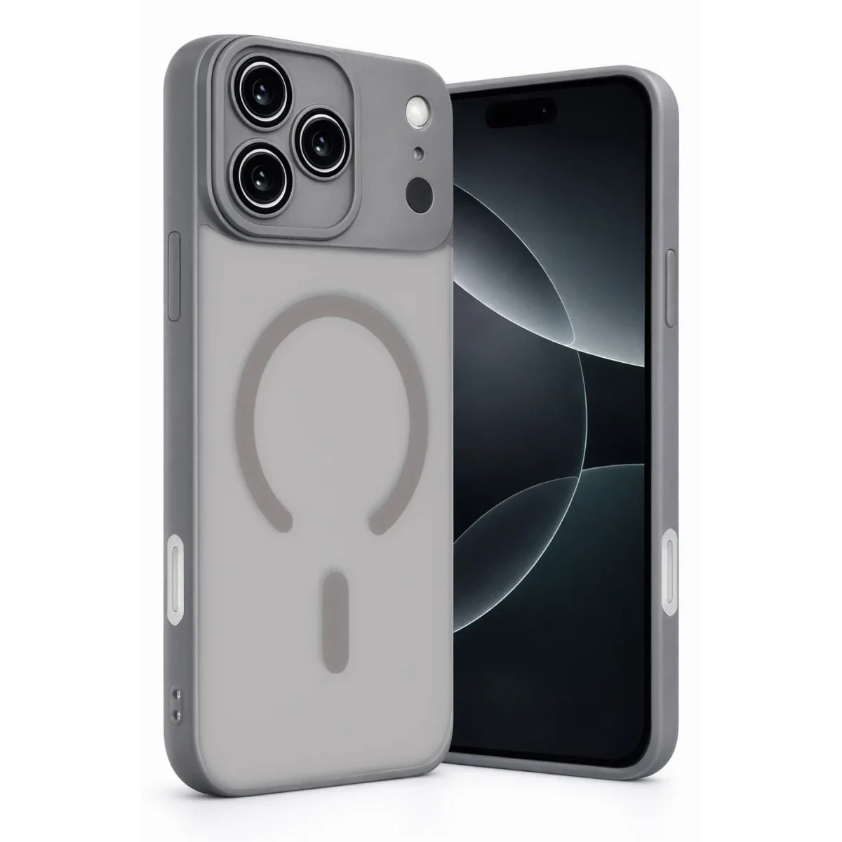 Apple iPhone 17 Pro Max Jota Lensli Magsafe Kapak - Titan Gri