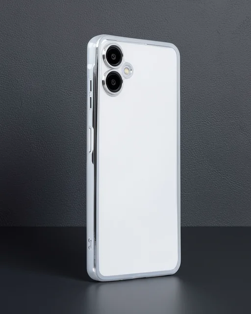 Samsung Galaxy A06 Kılıf Razer Lensli Silikon - Gümüş
