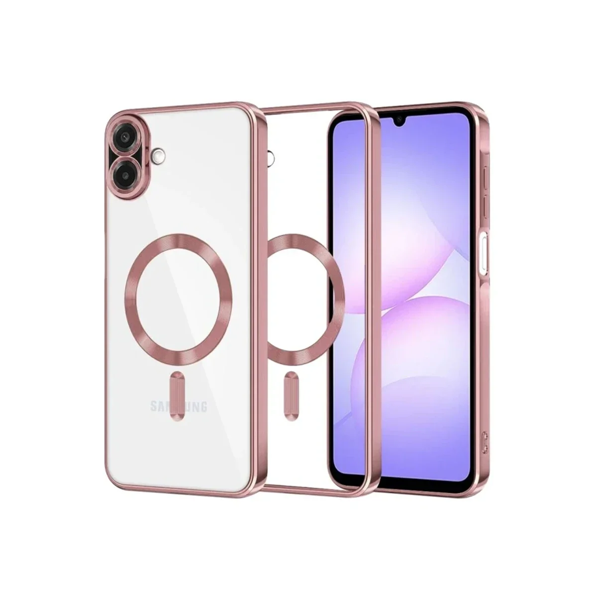 Samsung Galaxy A07 4G Kross Magneticsafe Kapak - Rose