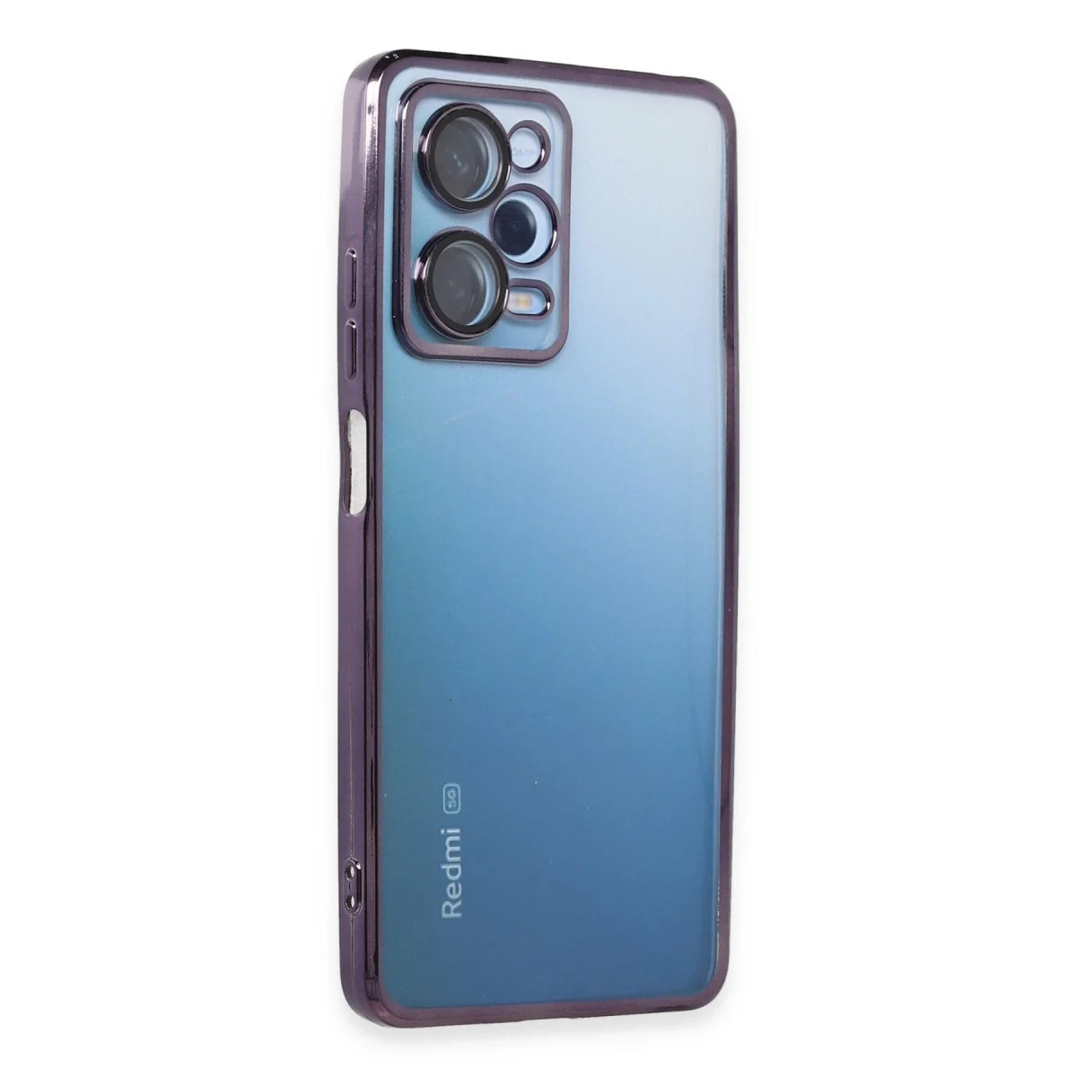 Xiaomi Redmi Note 12 Pro 5g Kılıf Razer Lensli Silikon - Mor görsel 2