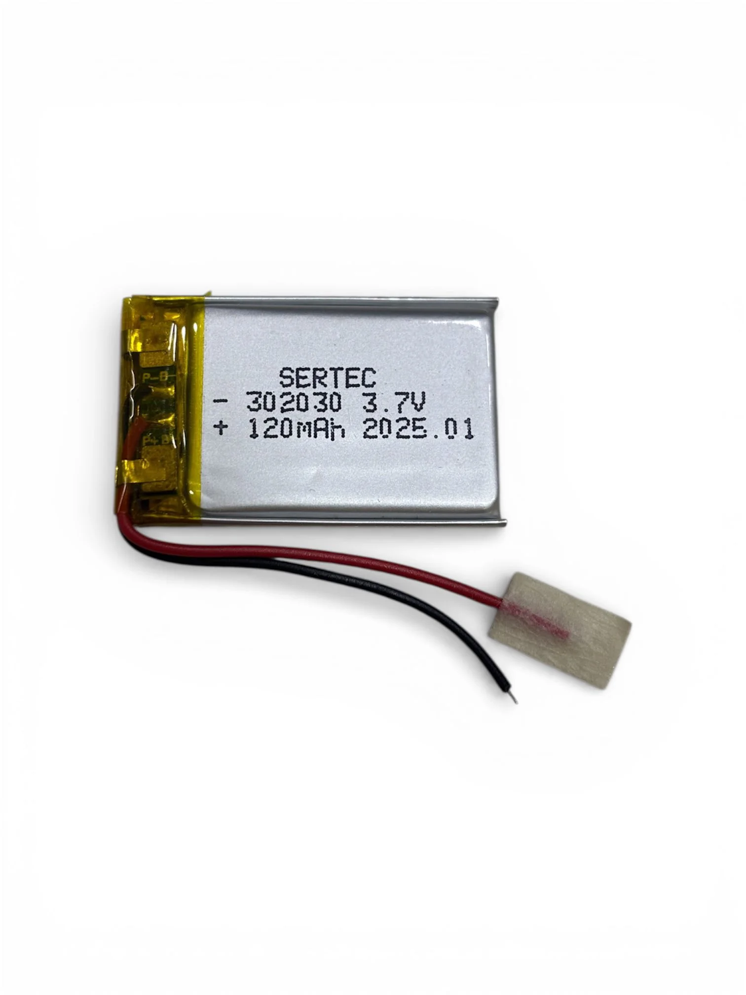 302030 3.7V 120 MAh Li-Polymer Pil (Devreli/1.5A)