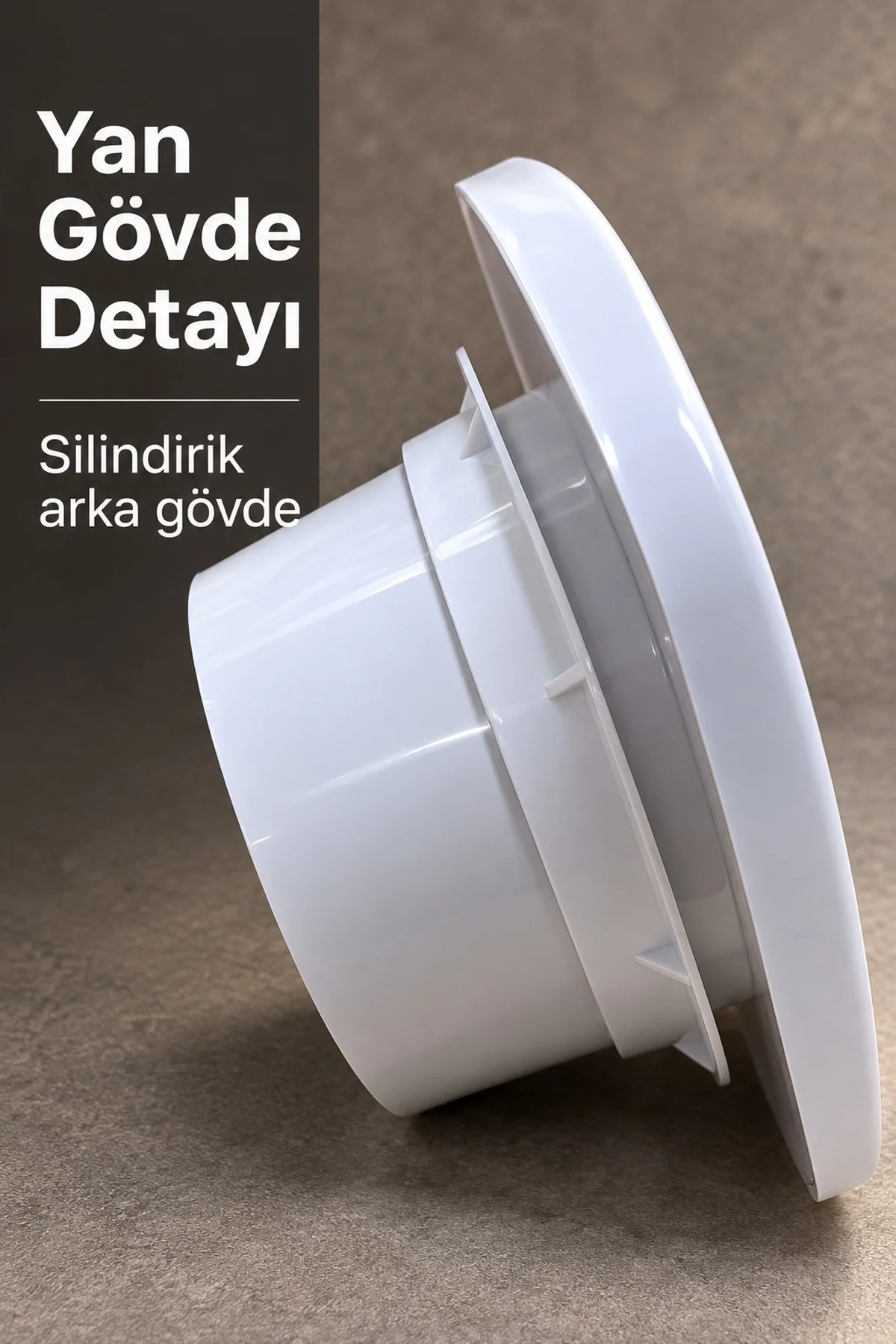 Beyaz Dekoratif Aspiratör 16 W 180 m³/h görsel 2