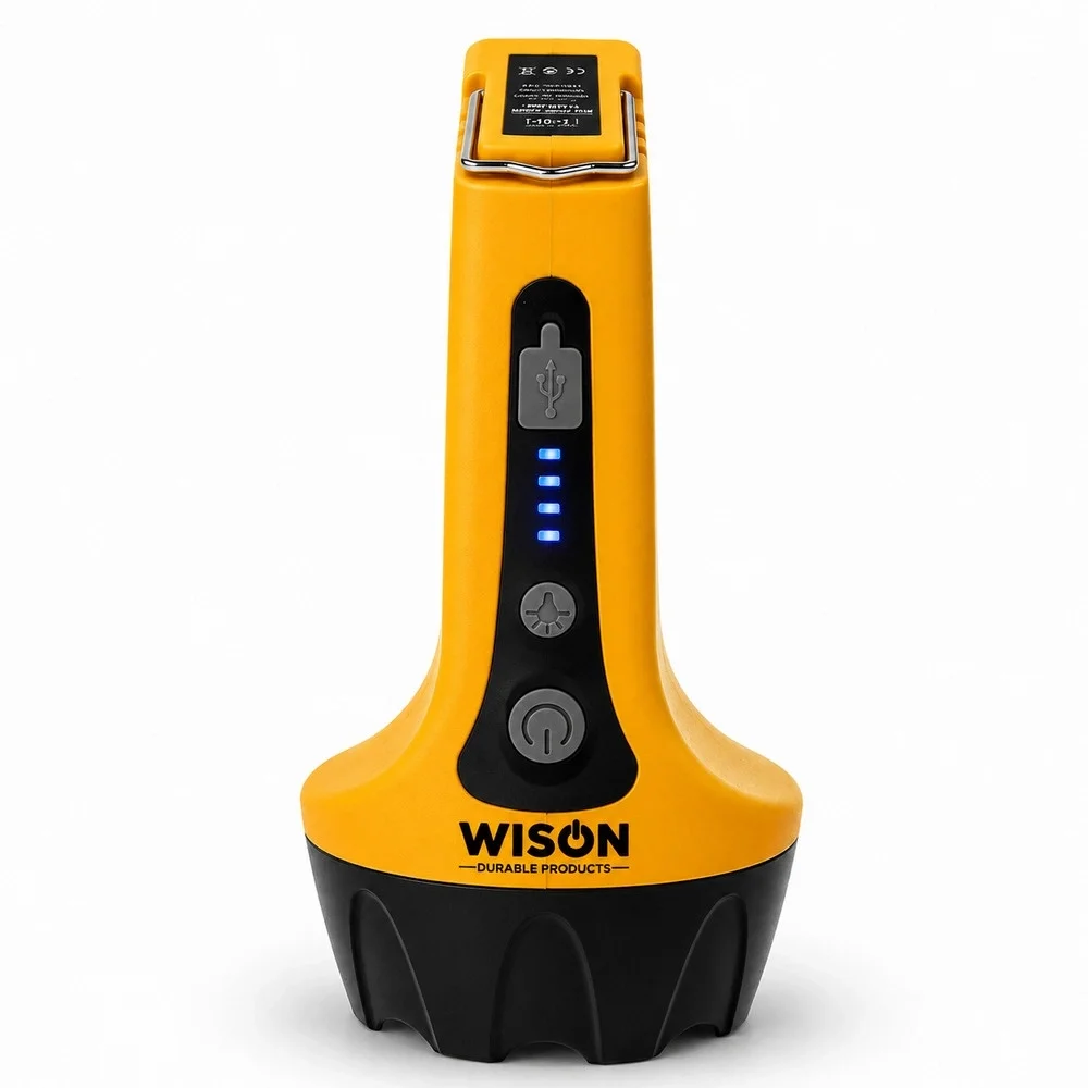 Wison Ws-2626 8 Watt 12 Saat Aydınlatmalı Type-c Şarjlı Projektör Şarjlı Kambur Fener görsel 2