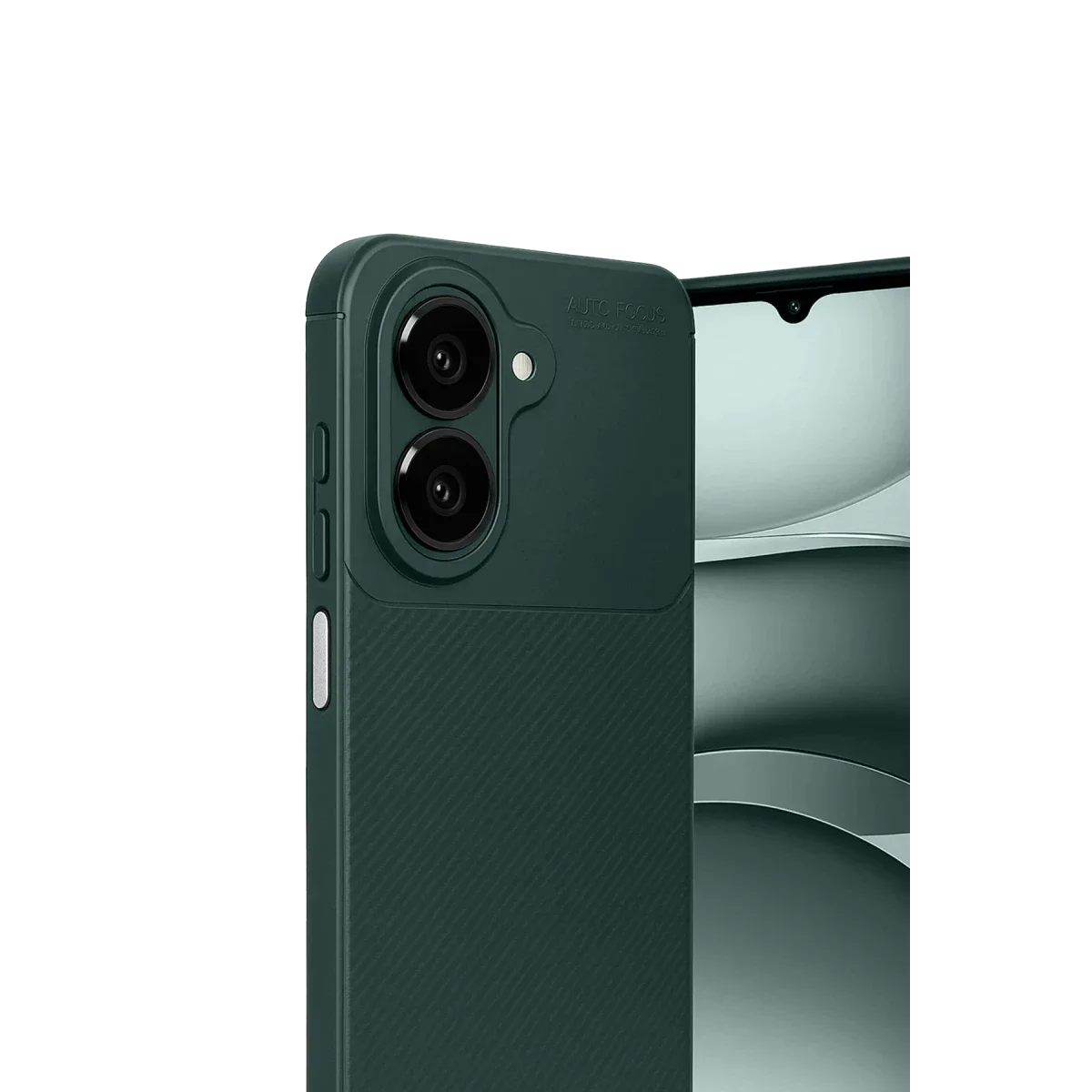Samsung Galaxy A07 4G Auto Focus Karbon Kapak - Koyu Yeşil görsel 4