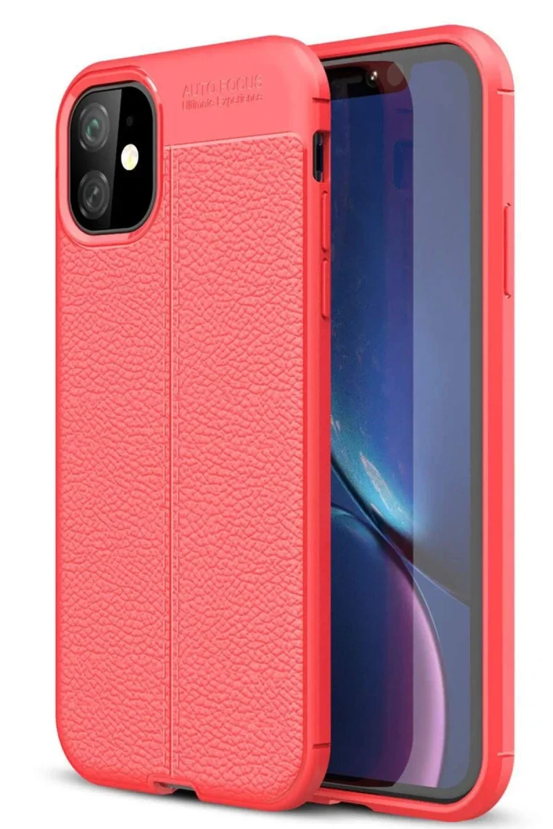 Apple iPhone 11 Kılıf Auto Focus Kapak - Kırmızı