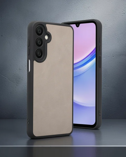 Samsung Galaxy A16 5g Kılıf Aras Deri Kapak - Pudra