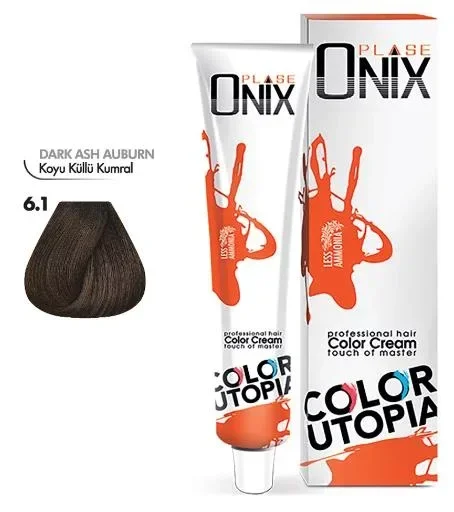 Tüp Saç Boyası 60 ml Profesyonel Krem Boya - 6 Koyu Kumral