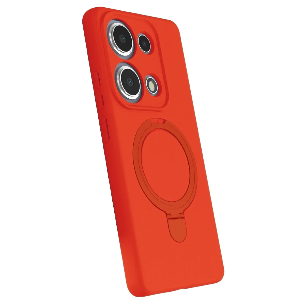 Xiaomi Redmi Note 13 Pro 4G Regal Magsafe Standlı Kapak - Turuncu görsel 2