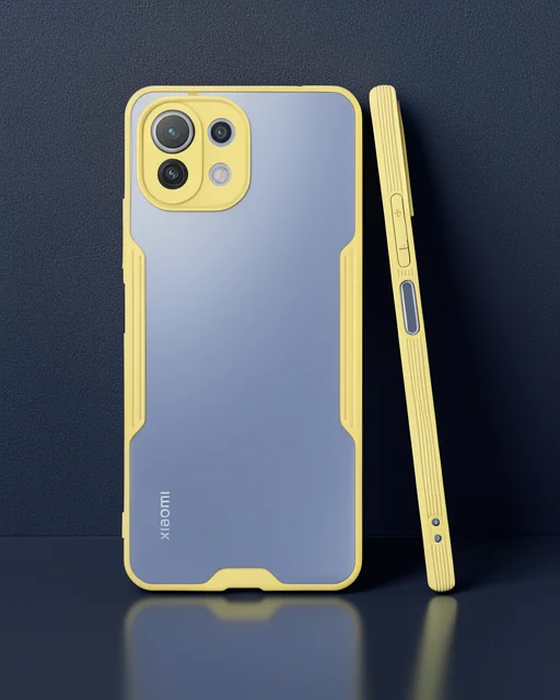 Xiaomi Mi 11 Lite Kılıf Platin Silikon - Sarı