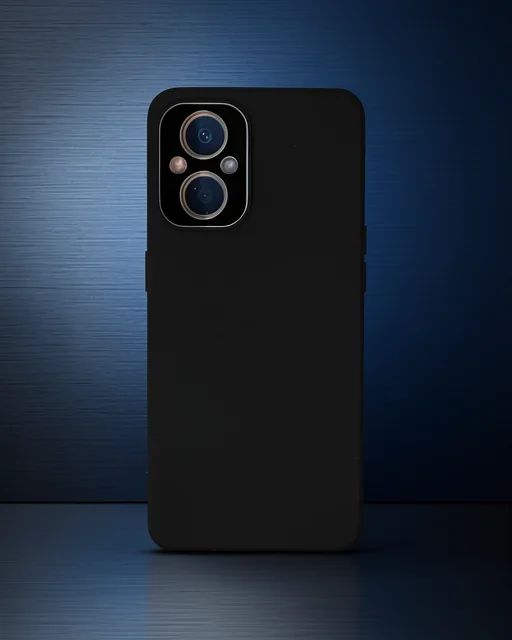 Oppo Reno 7 Lite Kılıf Lansman Glass Kapak - Siyah