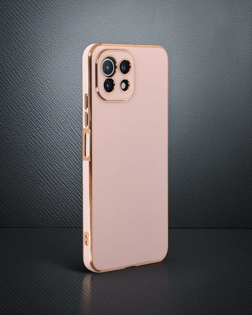 Xiaomi Mi 11 Lite Kılıf Volet Silikon - Pembe
