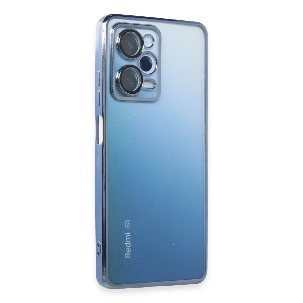 Xiaomi Redmi Note 12 Pro 5G Kılıf Razer Lensli Silikon - Açık Mavi görsel 2