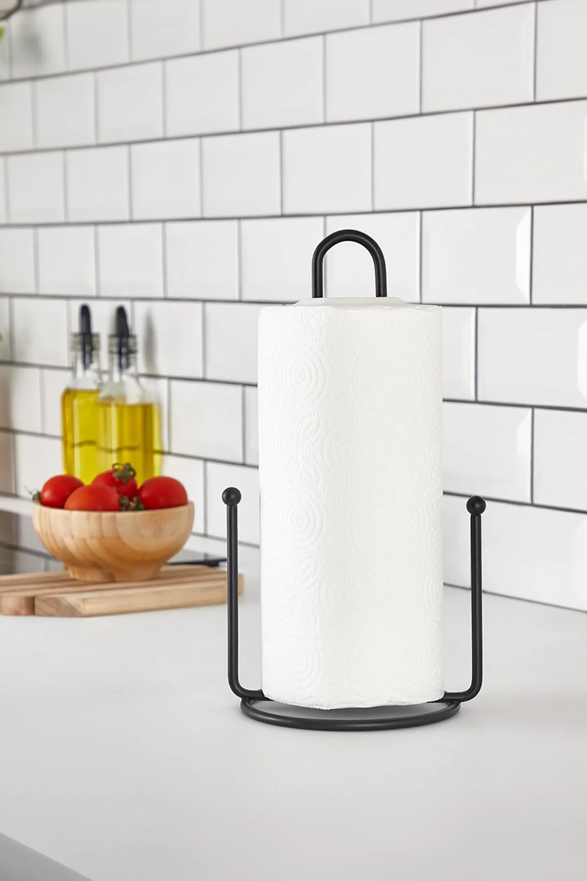 Metal Kağıt Havluluk & Dik Havlu Peçetelik Siyah 28 Cm görsel 2