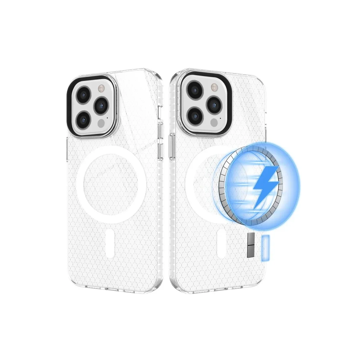 Apple iPhone 12 Pro Max Kılıf Beta Magneticsafe Silikon - Şeffaf görsel 2