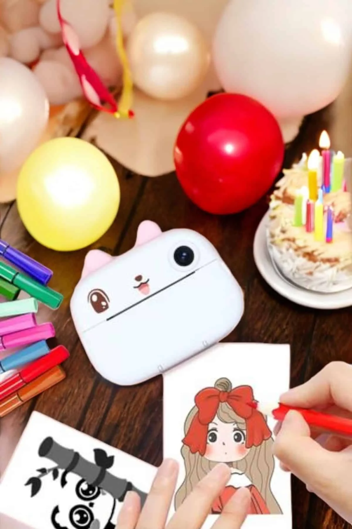 Çocuklar için Fotoğraf Makinesi Anlık Baskı Makinesi HD Görüntü Kalitesi görsel 3
