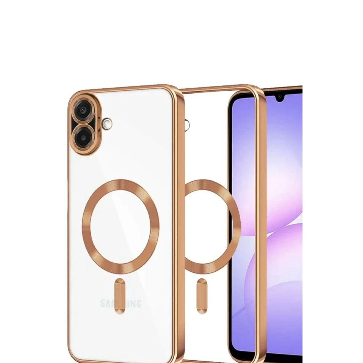 Samsung Galaxy A07 4G Kross Magneticsafe Kapak - Çöl Titanyum görsel 2