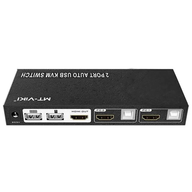 PM-14742 2 Port HD KVM Switch Ultra HD 4K Kasa Çoklu Bilgisayar Kontrol Cihazı