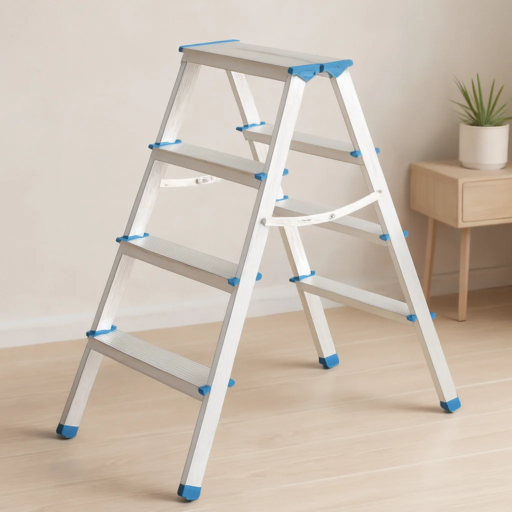 Alünyum Çift Basamaklı Merdiven 92 cm (4+4)