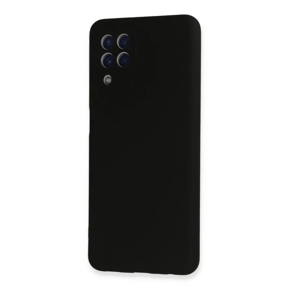 Samsung Galaxy A22 Kılıf Nano İçi Kadife Silikon - Siyah görsel 3