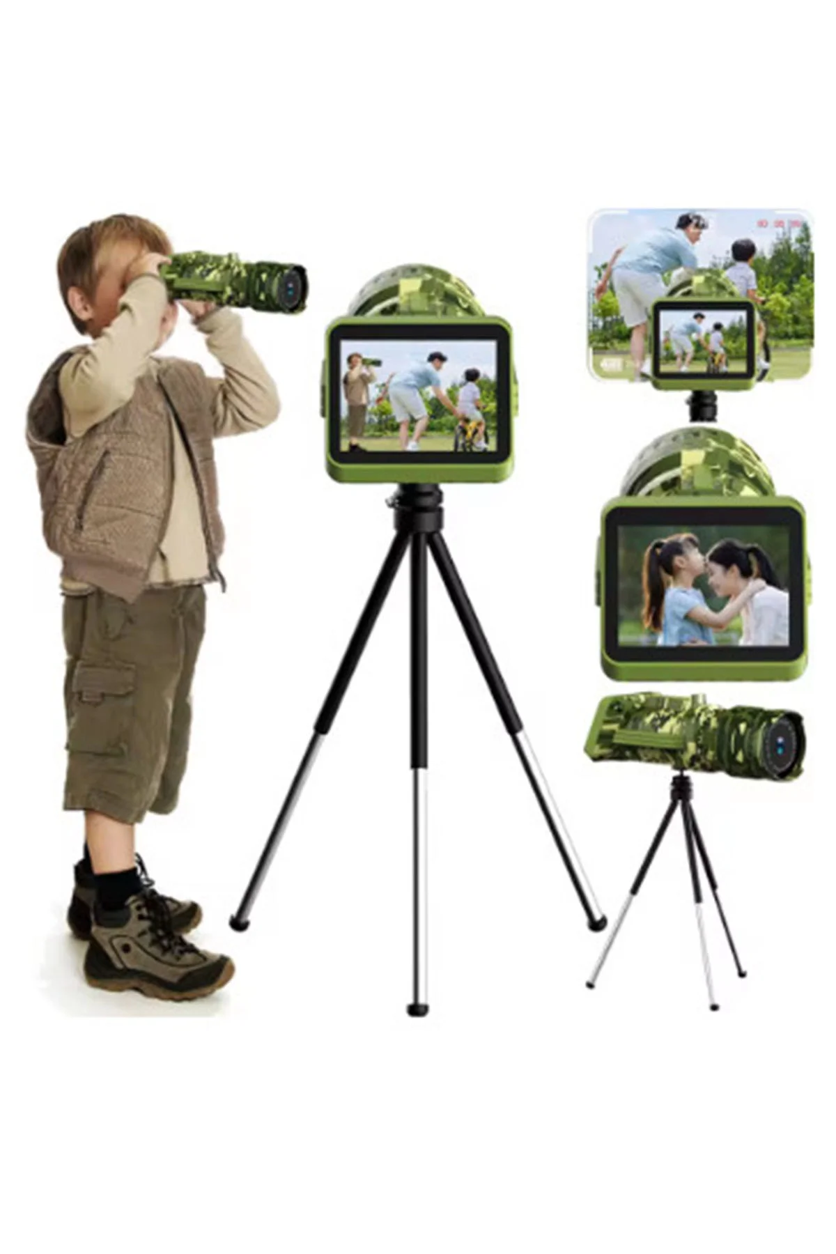 Digital Dürbün 8,0 Megapixel, 2.0 LCD HD Uzun Menzilli Taşınabilir 1080Px720P Tripodlu Dürbün görsel 7