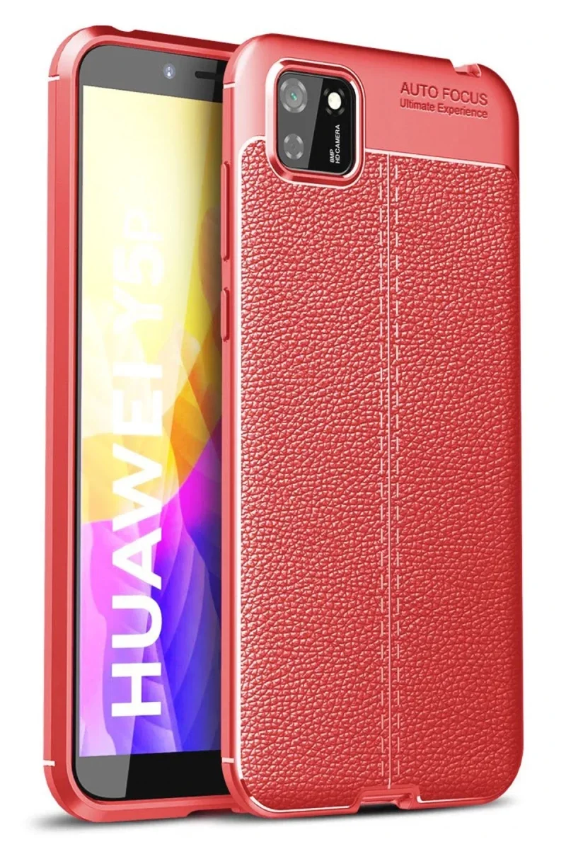 Huawei Y5P Kılıf Auto Focus Kapak - Kırmızı
