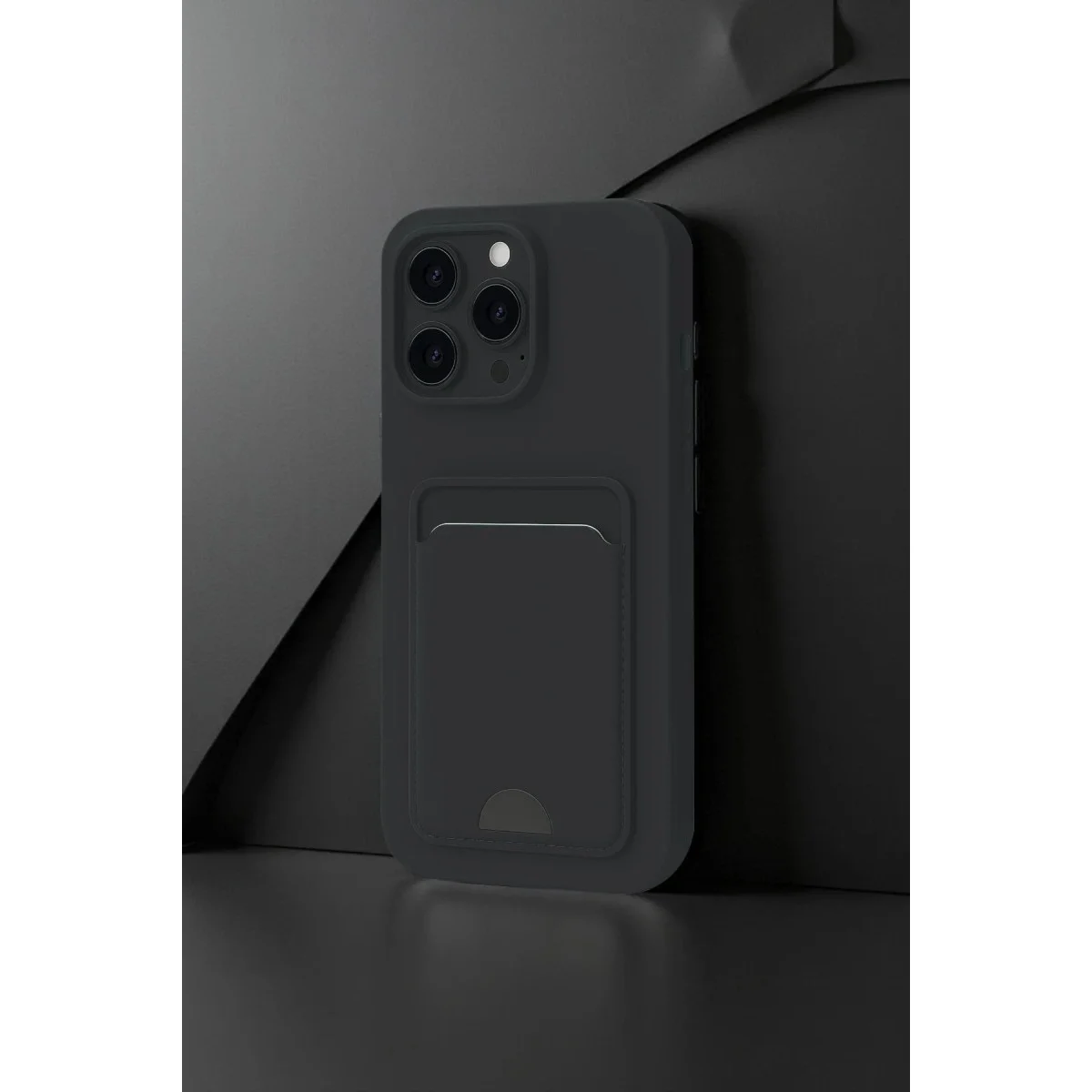 Apple İphone 16 Pro Kılıf Kelvin Kartvizitli Silikon - Açık Yeşil görsel 2
