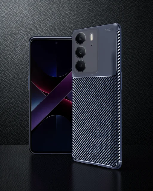 Realme C75 4g Auto Focus Karbon Kapak - Lacivert