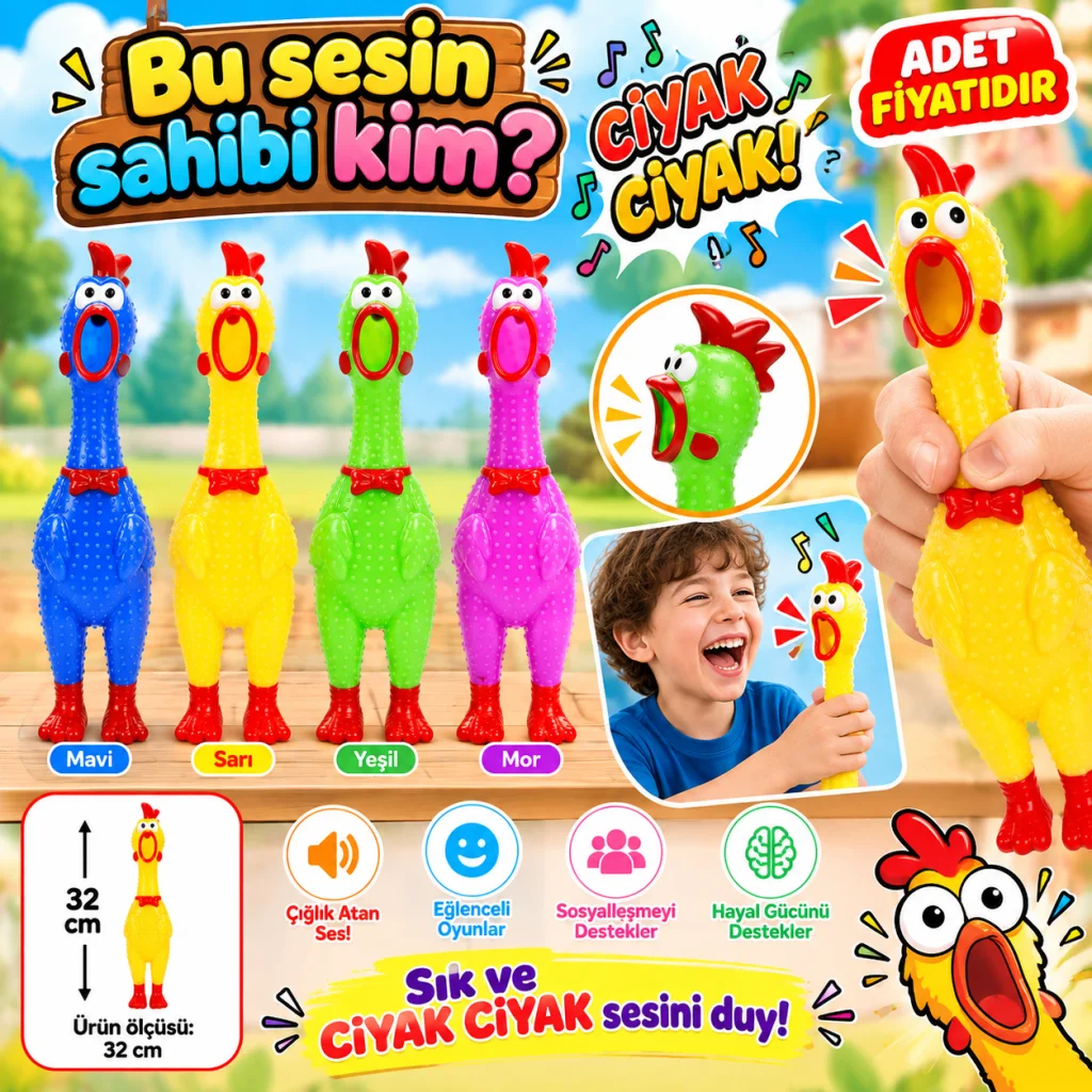 2006650 FİGÜR ÇIĞLIK ATAN TAVUK 4R 12D (adet fiyatıdır)