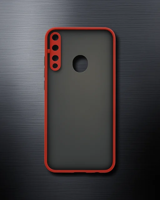 Huawei P40 Lite E Kılıf Montreal Silikon Kapak - Kırmızı