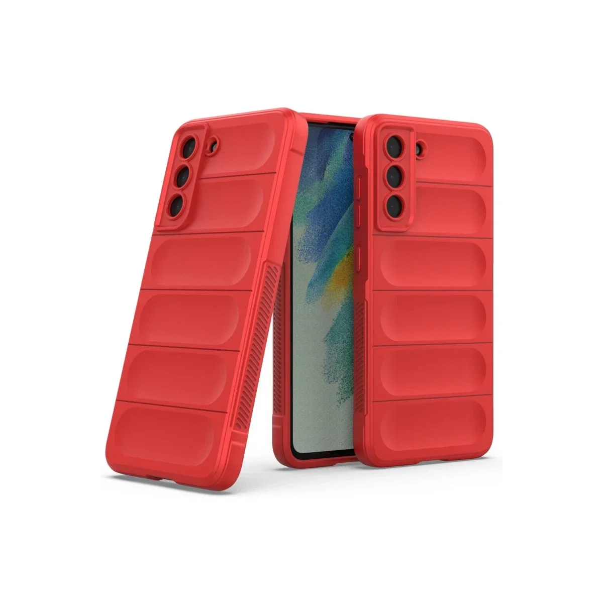 Samsung Galaxy S22 Plus Kılıf Optimum Silikon - Kırmızı görsel 2