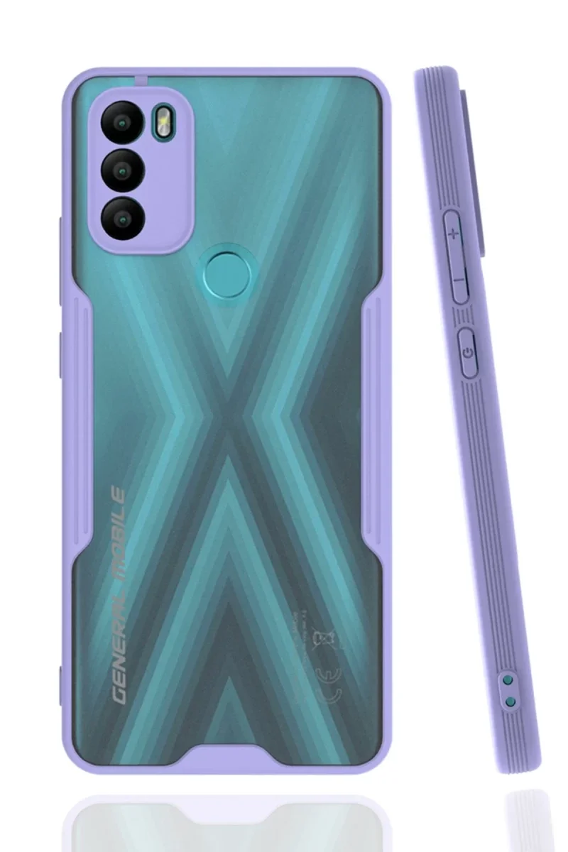 General Mobile GM 21 Plus Kılıf Platin Silikon - Lila