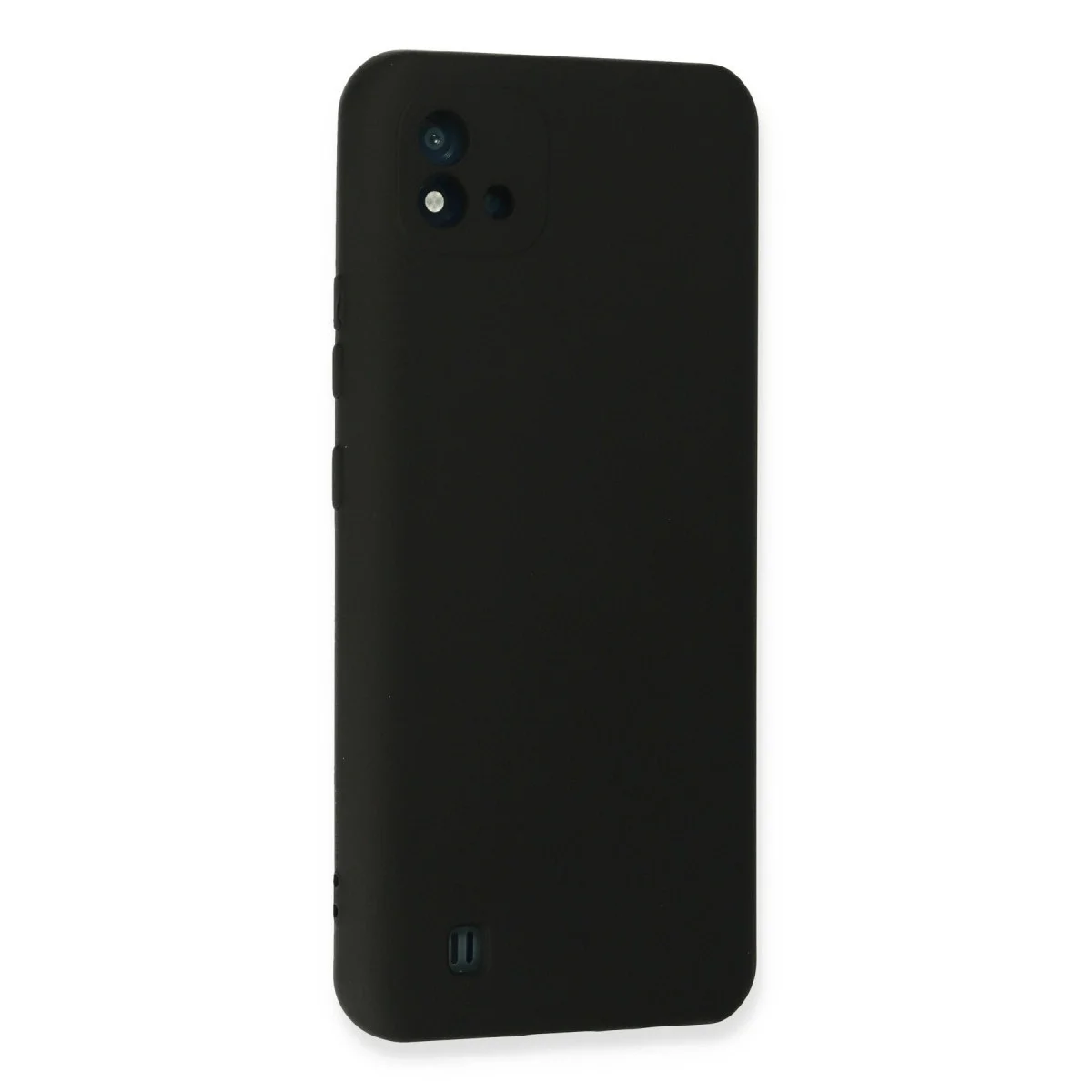 Realme C11 2021 Kılıf Nano İçi Kadife Silikon - Siyah görsel 3