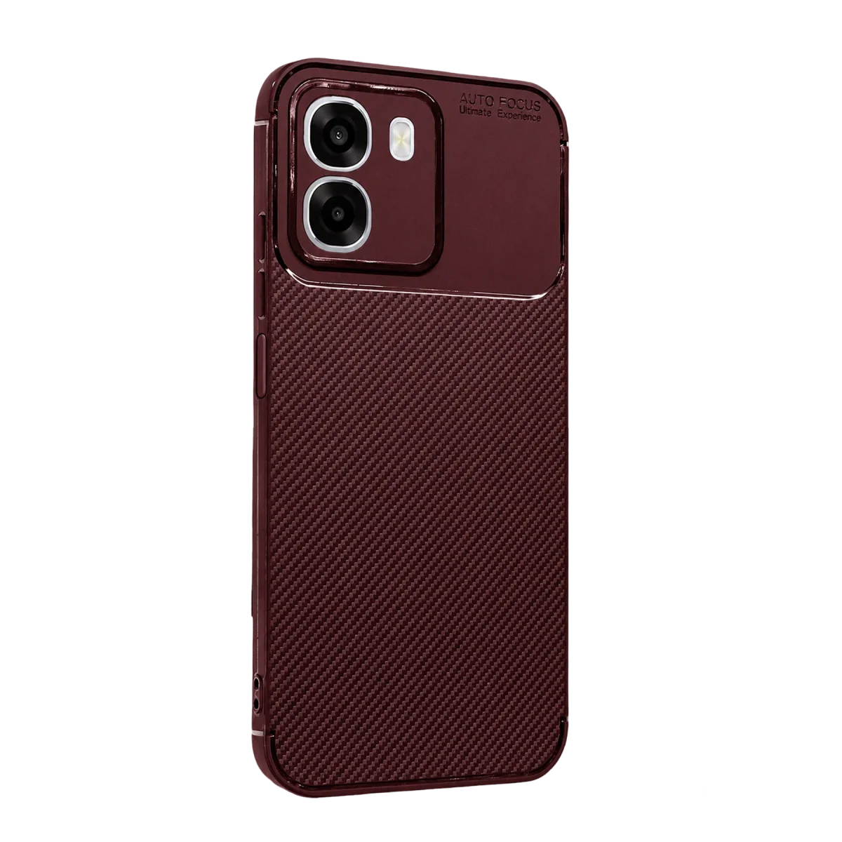 Oppo Oppo A6T 5G Auto Focus Karbon Kapak - Bordo
