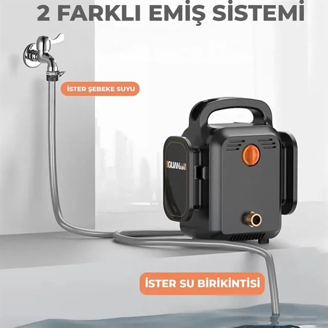PM-24688 Pratik Yüksek Basınçlı Araç Yıkama Makinesi 13 Litre 80 Bar 30.000mah 350 Watt görsel 3