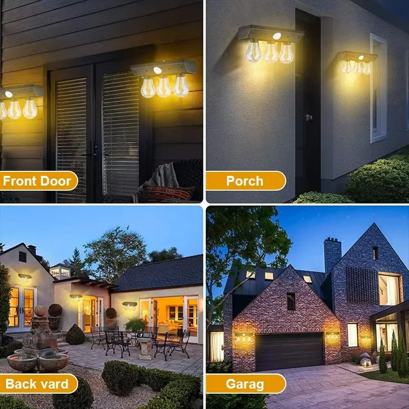 YT-819 3 Watt Suya Dayanıklı Hareket Sensörlü Solar LED Lamba görsel 2