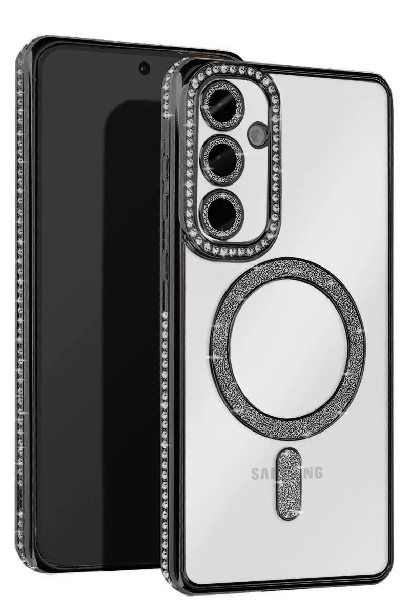 Samsung Galaxy S25 FE Joke Simli Magneticsafe Kılıf - Siyah