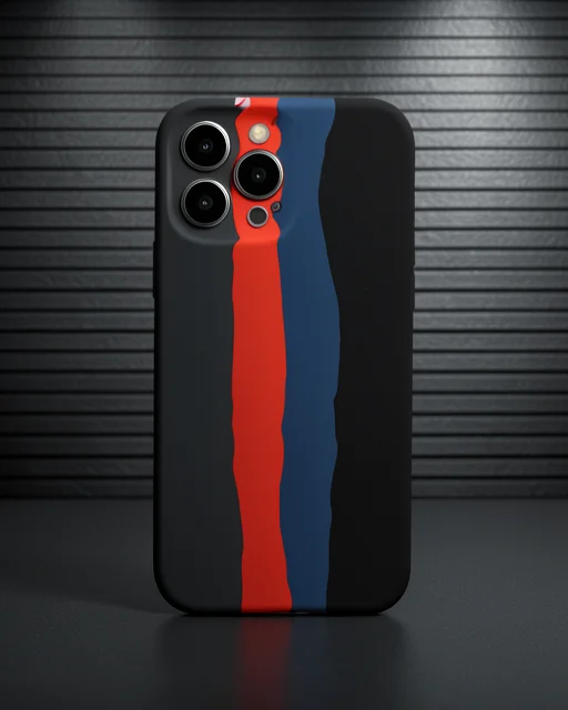 Apple İphone 13 Pro Kılıf Ebruli Lansman Silikon - Beyaz-siyah