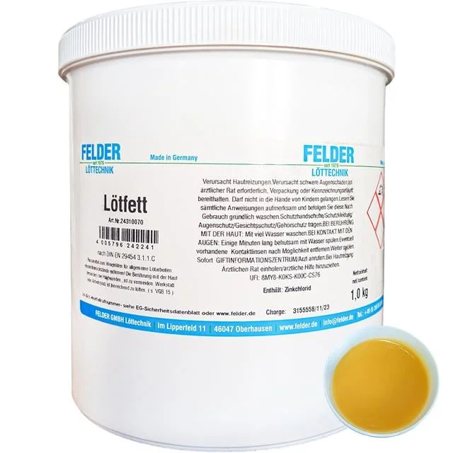 Lötfett Felder EL 42/58 SMD Soft Solder Pasta Hassas ve Yüksek Performanslı (1 KG) görsel 2